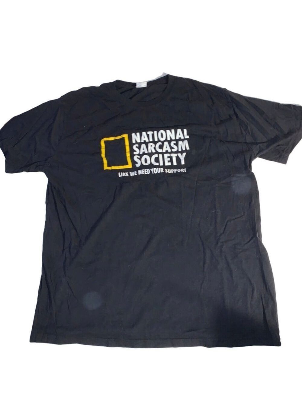 Men's Lago Apparel Co Black National Sarcasm Society Tee XXL